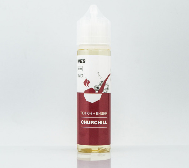 Рідина WES The First Organic #3 Churchill 60ml 3mg на органічному нікотині зі смаком тютюну з вишнею