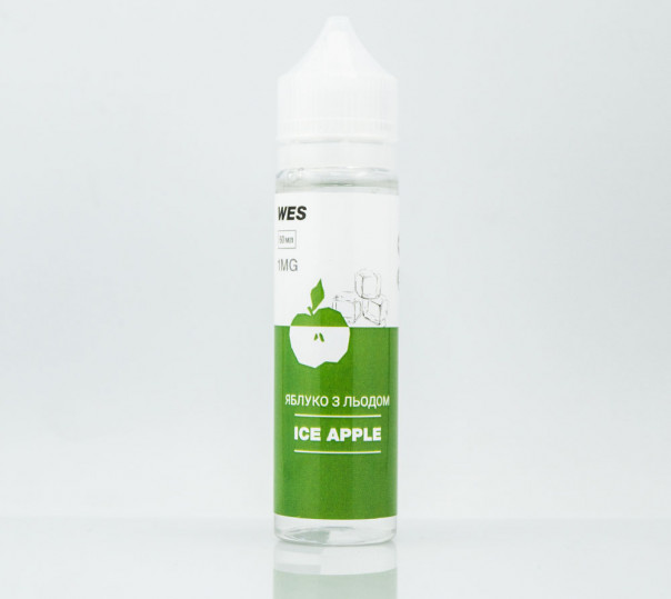 Рідина WES The First Organic #8 Ice Apple 60ml 3mg на органічному нікотині зі смаком яблука з холодком
