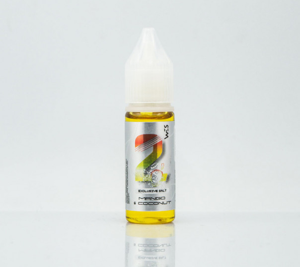 Рідина WES Silver Salt #2 Mango&Coconut 15ml 50mg на сольовому нікотині зі смаком манго і кокоса