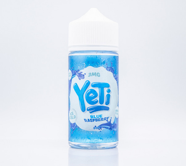 Рідина Yeti Organic Blue Raspberry 100ml 3mg на органічному нікотині зі смаком блакитної малини
