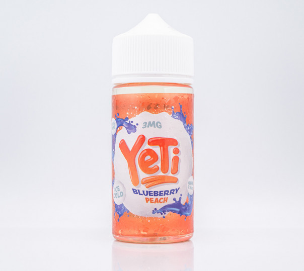 Рідина Yeti Organic Blueberry Peach 100ml 3mg на органічному нікотині зі смаком чорниці та персика