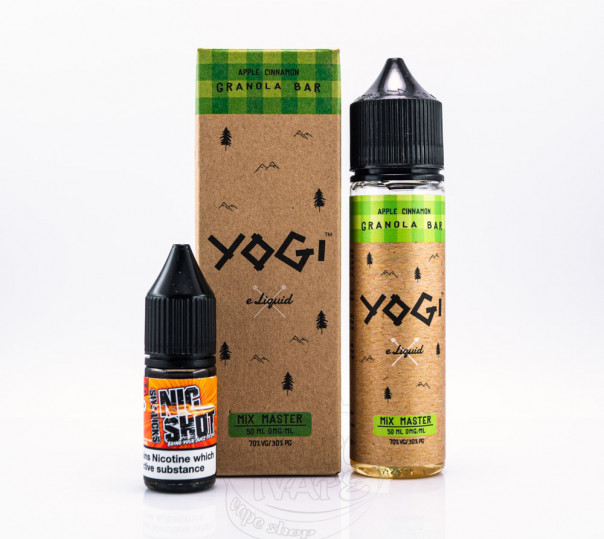 Рідина Yogi Organic Apple Cinnamon Granola Bar 60ml 6mg на органічному нікотині