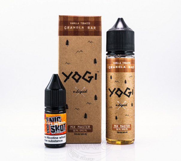 Рідина Yogi Organic Vanilla Tobacco Granola Bar 60ml 3mg на органічному нікотині