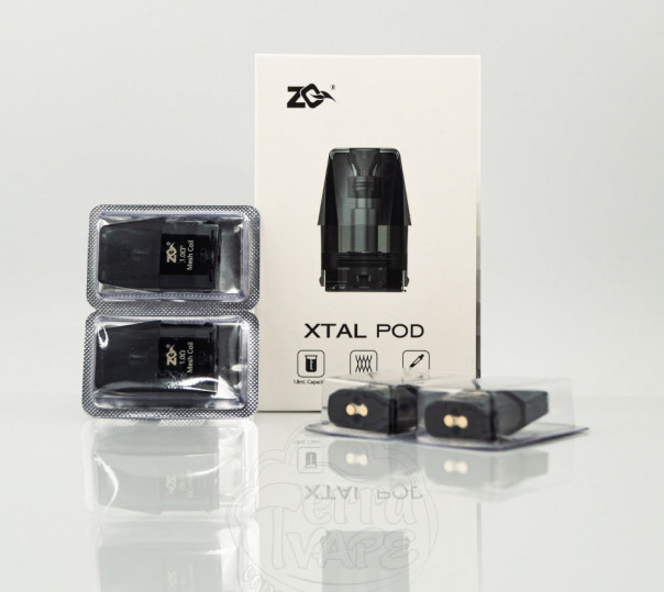 Картридж ZQ XTAL Pod Cartridge 1.8ml 1.0 Ом для багаторазової POD системи ZQ Xtal, SE, SE+ Kit
