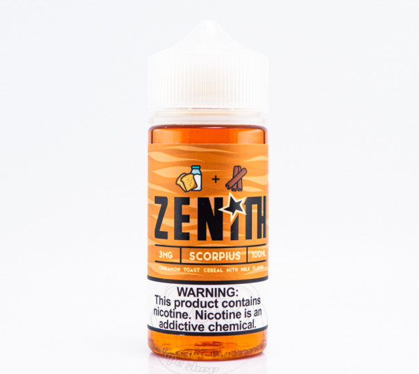 Рідина Zenith Organic Scorpius 100ml 3mg зі смаком пластівців з корицею