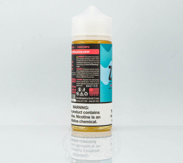 Рідина Zenith Organic Lynx 120ml 3mg на органічному нікотині зі смаком лічі Рідина Zenith Organic Lynx 120ml 3mg на органічному нікотині зі смаком лічі