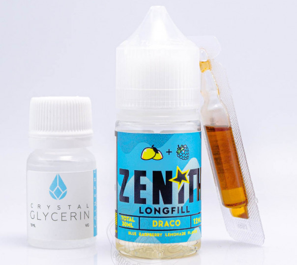 Рідина Zenith Salt Draco 30ml 50mg зі смаком блакитної малини (набір компонентів)