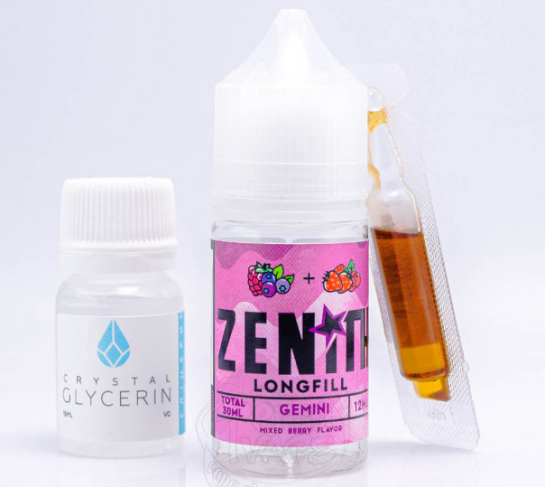 Рідина Zenith Salt Gemini 30ml 50mg зі смаком ягід (набір компонентів)
