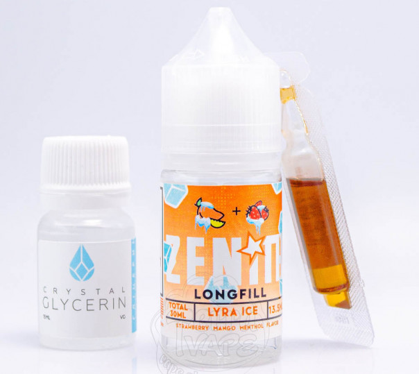 Рідина Zenith Salt Lyra Ice 30ml 50mg зі смаком манго і полуниці з холодком (набір компонентів)
