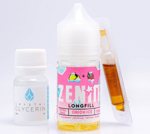 Рідина Zenith Salt Orion Ice 30ml 50mg зі смаком малинового лимонаду з льодом (набір компонентів)