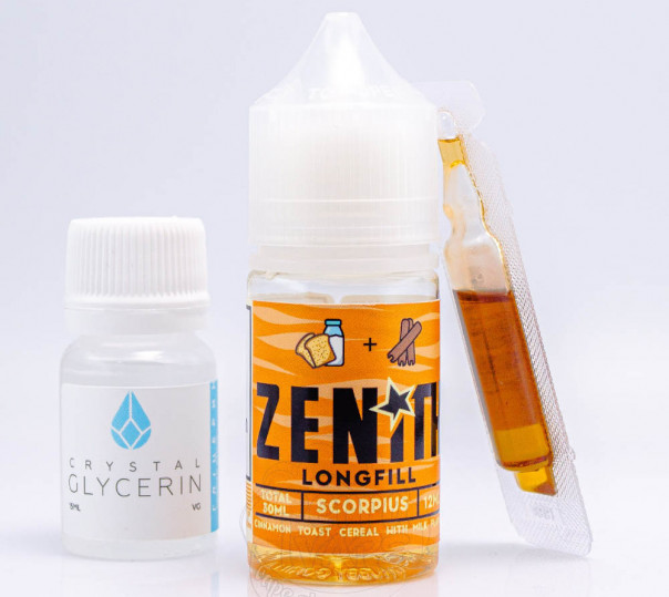 Рідина Zenith Salt Scorpius 30ml 50mg зі смаком пластівців з корицею (набір компонентів)