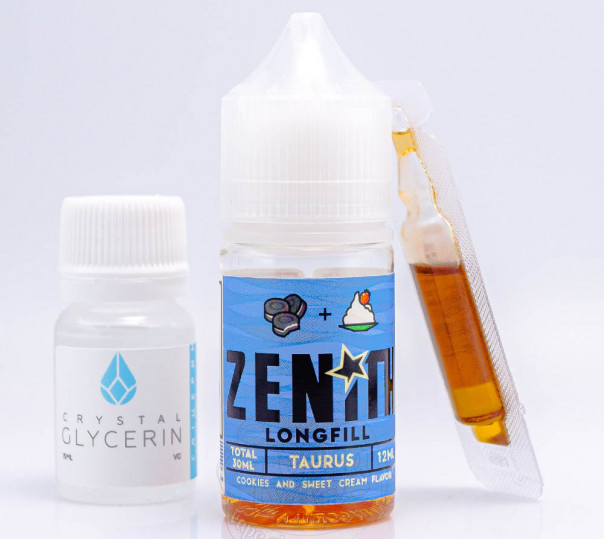 Рідина Zenith Salt Taurus 30ml 50mg зі смаком шоколадного печива (набір компонентів)