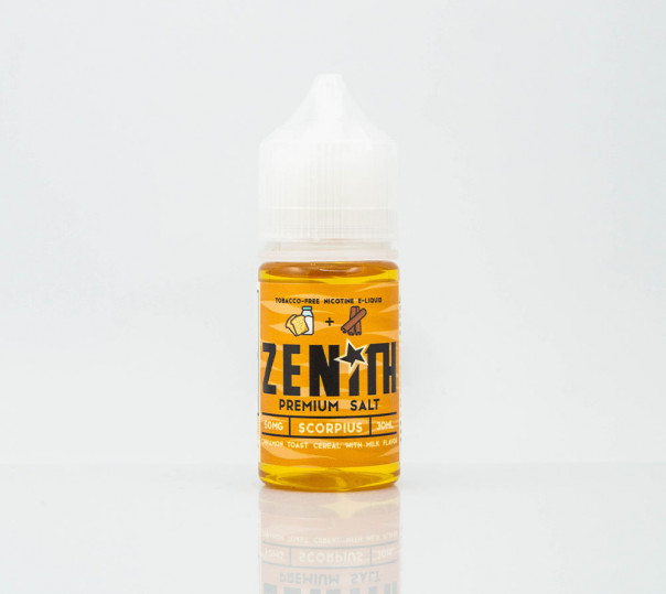 Рідина Zenith Salt Scorpius 30ml 25mg на сольовому нікотині зі смаком пластівців з корицею