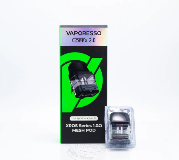 КартриджVaporessoXROSSeries(Corex2.0)1.0Ом2mlдлябагаторазовоїPODсистемиXros,Mini,Nano,3,3Mini,3Nano,2,Pro,Cube,4,4Mini,4Nano,5,5Mini