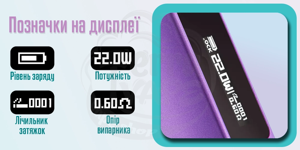 Індикатори на дисплеї dotPod Max