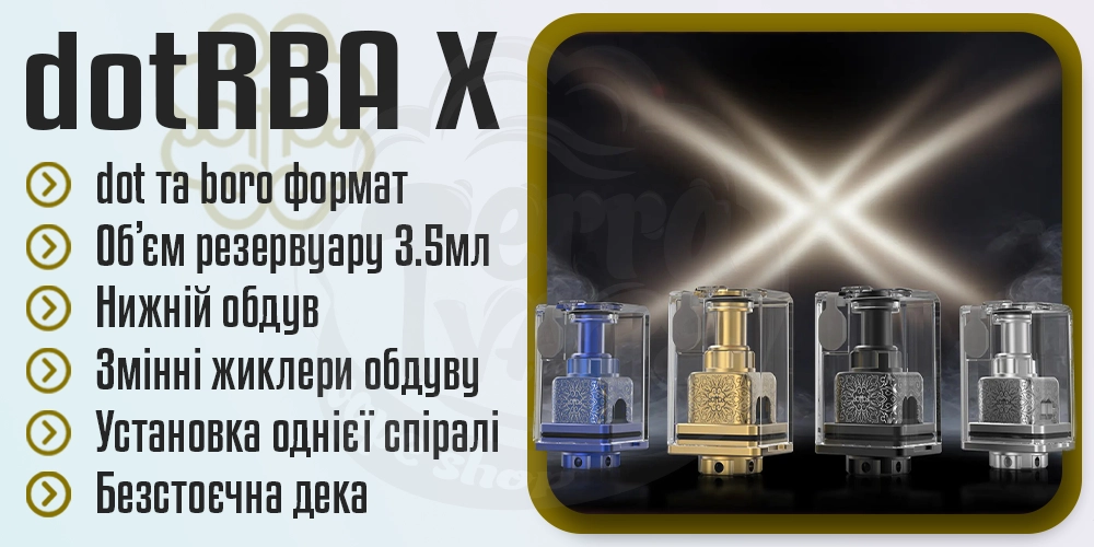 Параметри обслуговуваної бази dotMod dotRBA X