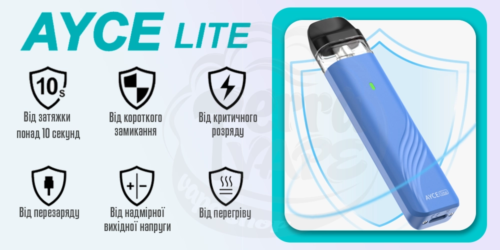 Система захисту на пристрої Dovpo Ayce Lite