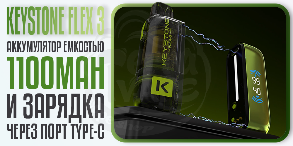 Аккумулятор 1100мАч в Keystone FLEX 3 Device 1100mAh