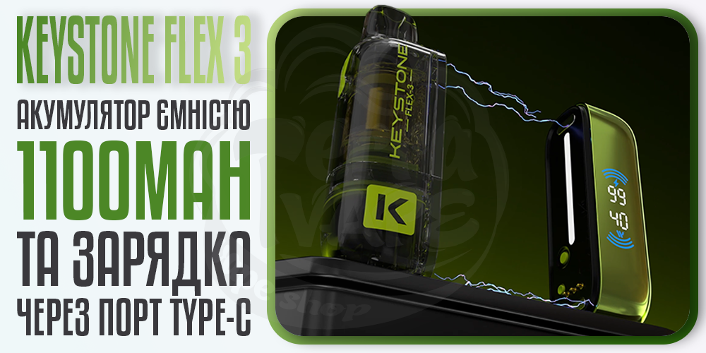 Акумулятор 1100мАг в Keystone FLEX 3 Device 1100mAh
