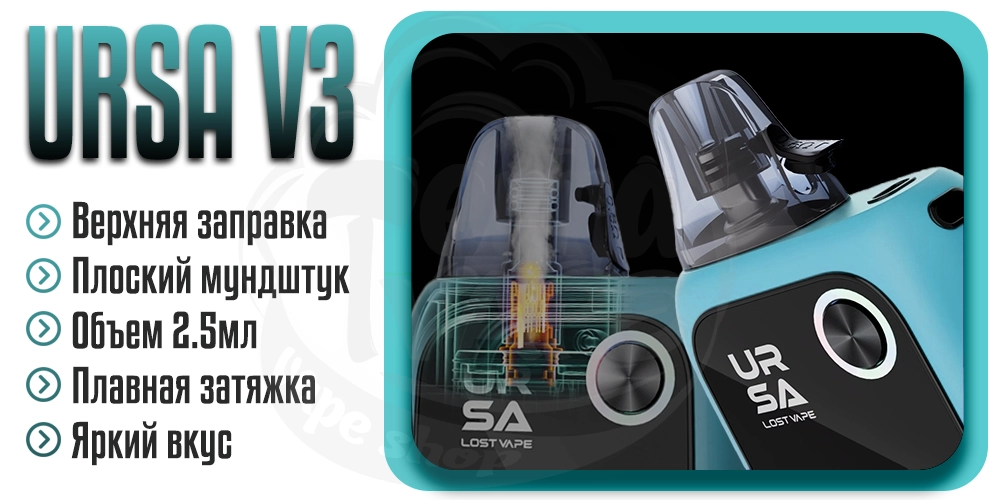 Основные характеристики картриджей Lost Vape Ursa v3