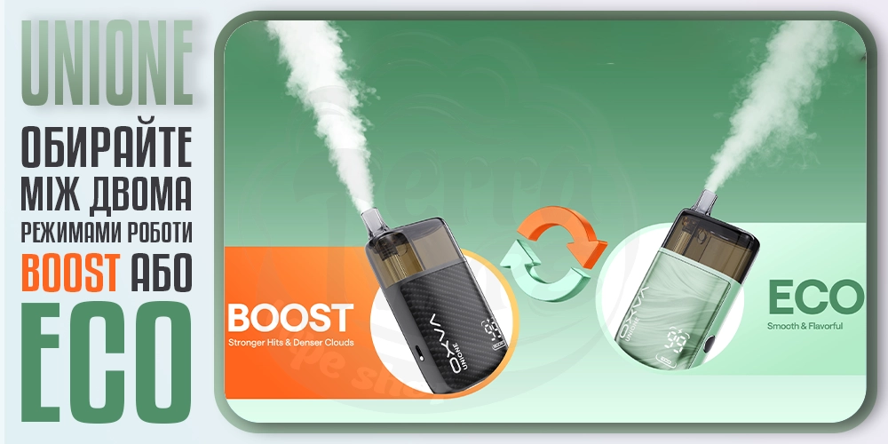 Режими роботи OXVA UNIONE Pod Kit