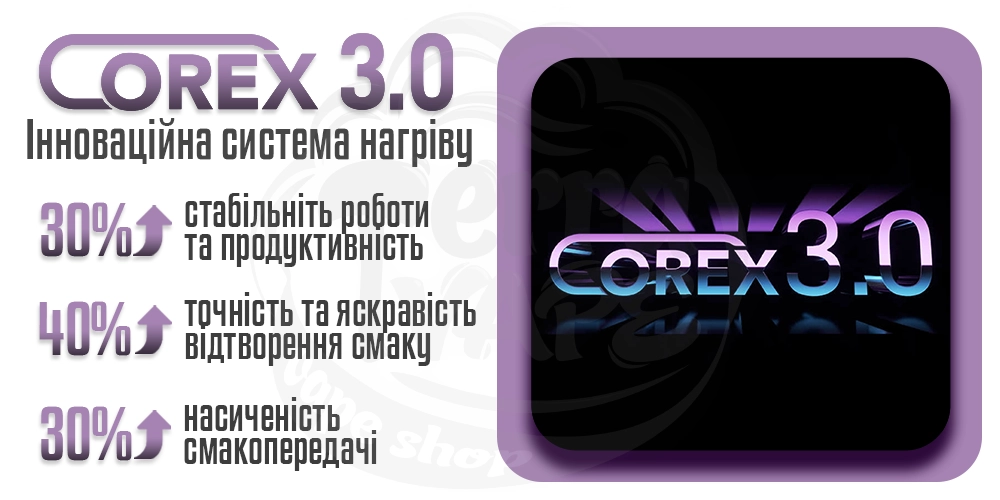 Система нагріву Corex 3.0 в картриджах Vaporesso XROS