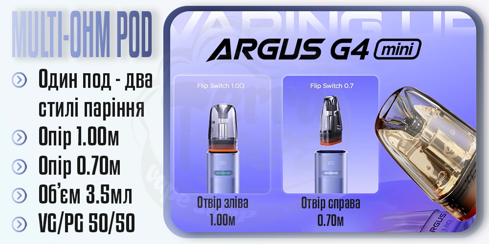 Картриджі Multi-Ohm для Voopoo Argus G4 Mini