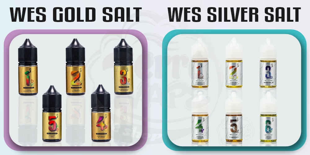 Линейки жидкостей Wes Silver и Wes Gold Line Salt