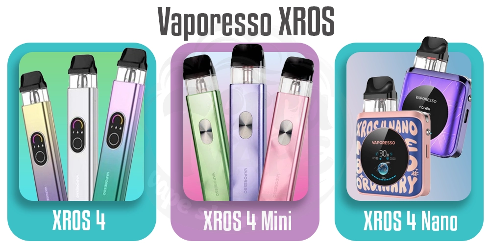 Види пристроїв Vaporesso XROS 4